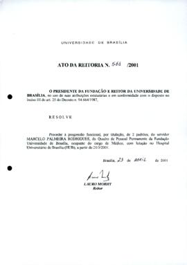 Ato da Reitoria nº 0561/2001