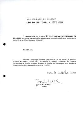 Ato da Reitoria nº 0943/2001