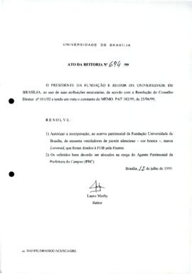 Ato da Reitoria nº 0694/1999
