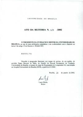 Ato da Reitoria nº 0014/2002