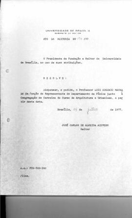 Ato da Reitoria nº 0196/1977