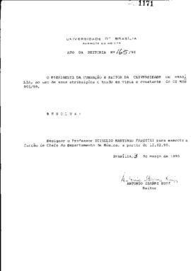 Ato da Reitoria nº 0165/1990