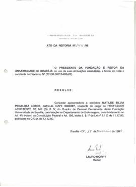 Ato da Reitoria nº 0144/1998