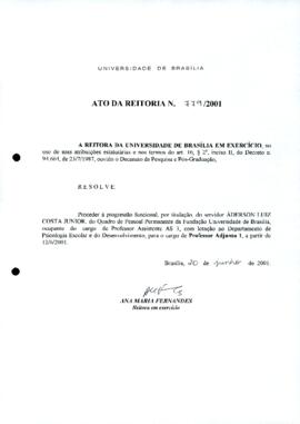 Ato da Reitoria nº 0779/2001