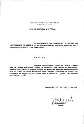 Ato da Reitoria nº 1033/1998
