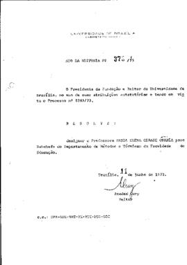 Ato da Reitoria nº 0373/1973