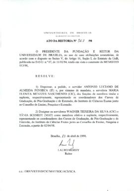 Ato da Reitoria nº 0563/1998