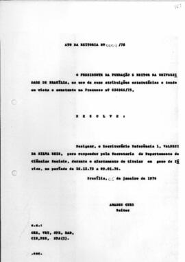 Ato da Reitoria nº 0004/1976