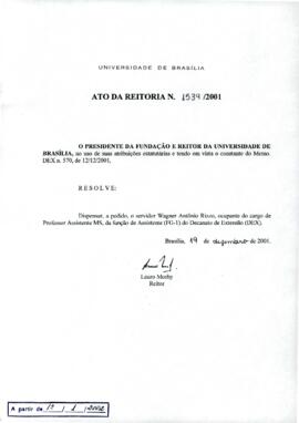 Ato da Reitoria nº 1539/2001