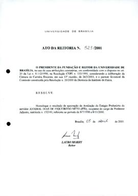 Ato da Reitoria nº 0523/2001