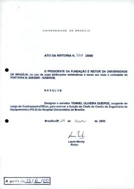 Ato da Reitoria nº 0538/2000