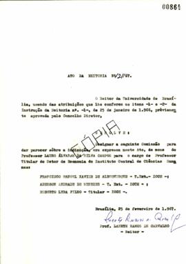 Ato da Reitoria nº 0121/1967