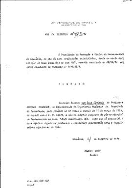 Ato da Reitoria nº 0783/1974