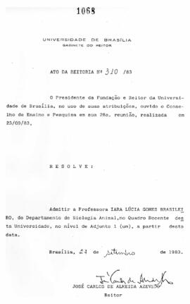 Ato da Reitoria nº 0310/1983