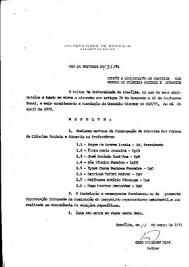 Ato da Reitoria nº 0151/1971