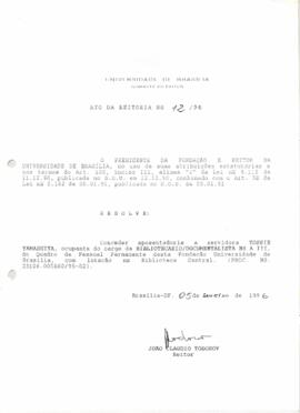 Ato da Reitoria nº 0012/1996