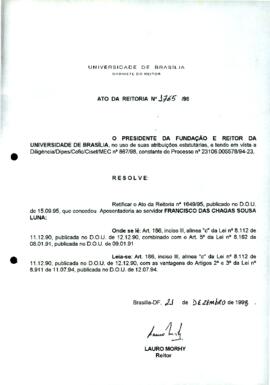 Ato da Reitoria nº 1765/1998