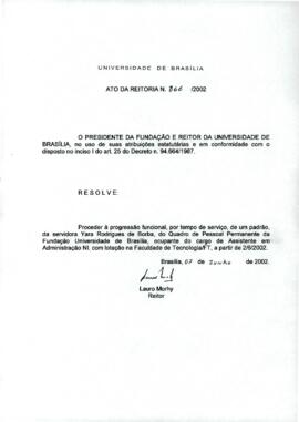 Ato da Reitoria nº 0866/2002