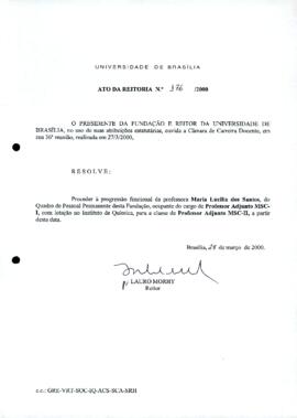 Ato da Reitoria nº 0176/2000