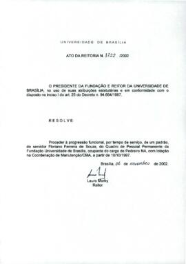 Ato da Reitoria nº 1722/2002