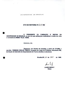 Ato da Reitoria nº 1219/1999