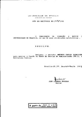 Ato da Reitoria nº 1494/1993