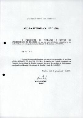 Ato da Reitoria nº 0081/2001