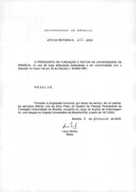 Ato da Reitoria nº 0161/2003