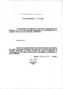 Ato da Reitoria nº 1233/2002