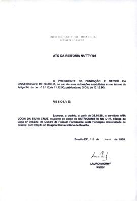 Ato da Reitoria nº 1596/1998