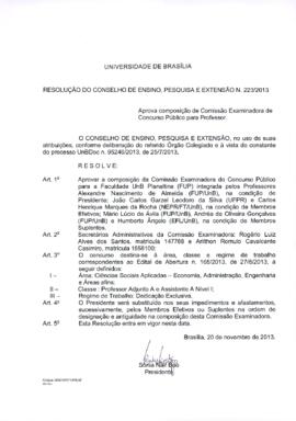 Resolução do Conselho de Ensino, Pesquisa e Extensão nº 0223/2013