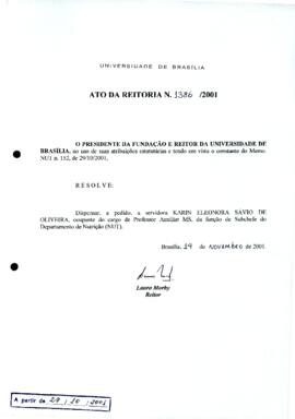 Ato da Reitoria nº 1386/2001