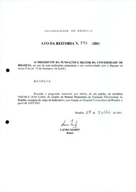 Ato da Reitoria nº 0896/2001