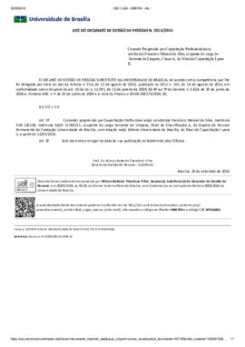 Ato do Decanato de Gestão de Pessoas N° 3516/2016