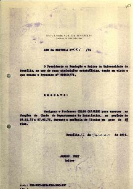 Ato da Reitoria nº 0008/1975