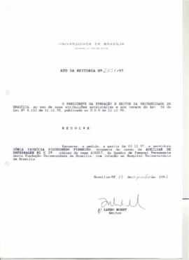 Ato da Reitoria nº 2351/1997