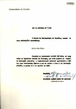 Ato da Reitoria nº 0034/1967