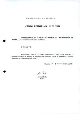 Ato da Reitoria nº 1370/2001