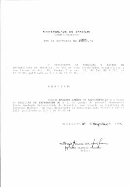 Ato da Reitoria nº 1885/1994