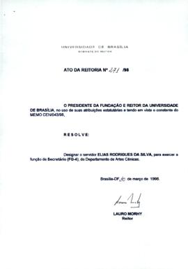 Ato da Reitoria nº 0271/1998