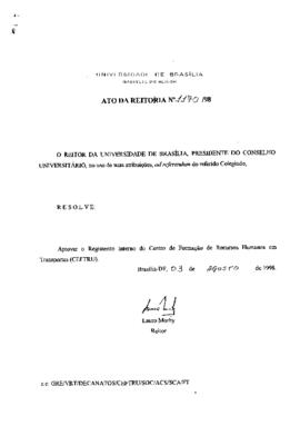 Ato da Reitoria nº 1170/1998