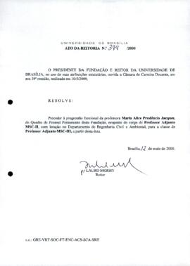 Ato da Reitoria nº 0394/2000