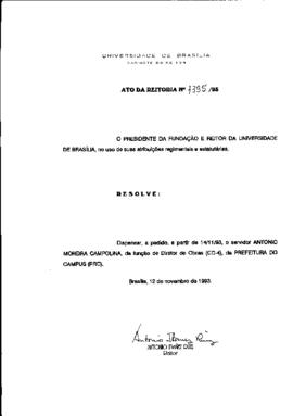 Ato da Reitoria nº 1395/1993