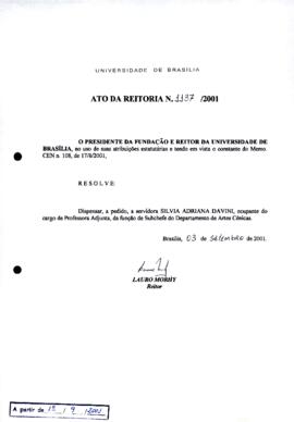 Ato da Reitoria nº 1137/2001