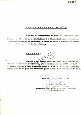 Ato da Reitoria nº 0184/1967