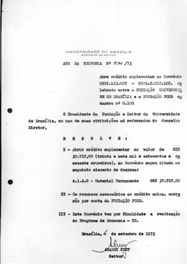 Ato da Reitoria nº 0536/1973