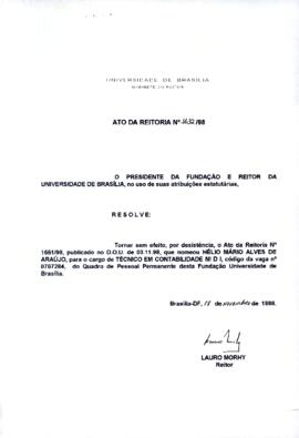 Ato da Reitoria nº 1632/1998