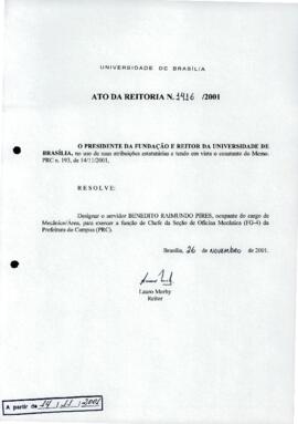 Ato da Reitoria nº 1416/2001