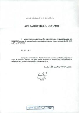 Ato da Reitoria nº 1556/2001