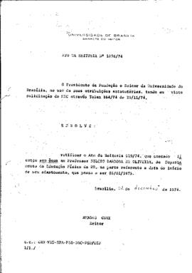 Ato da Reitoria nº 1036/1974